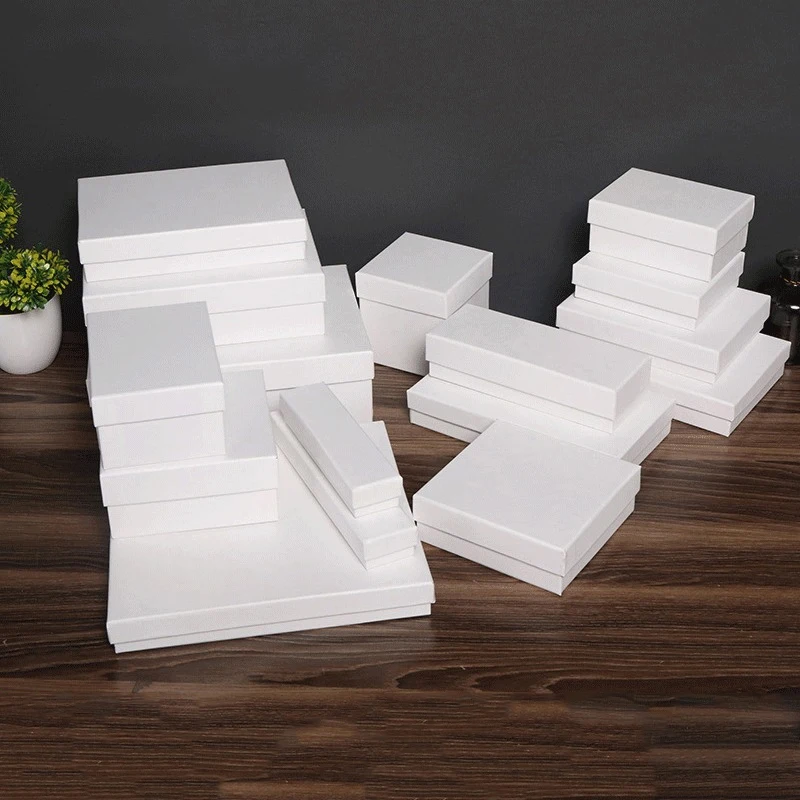 

AVEBIEN white jewelry Ring necklace packaging gift box perfume cosmetics wallet gift box подарочные коробки cajas de carton