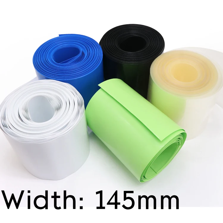 

Width 145mm PVC Heat Shrink Tube Dia 92mm Lithium Battery Insulated Film Wrap Protection Case Pack Wire Cable Sleeve Colorful