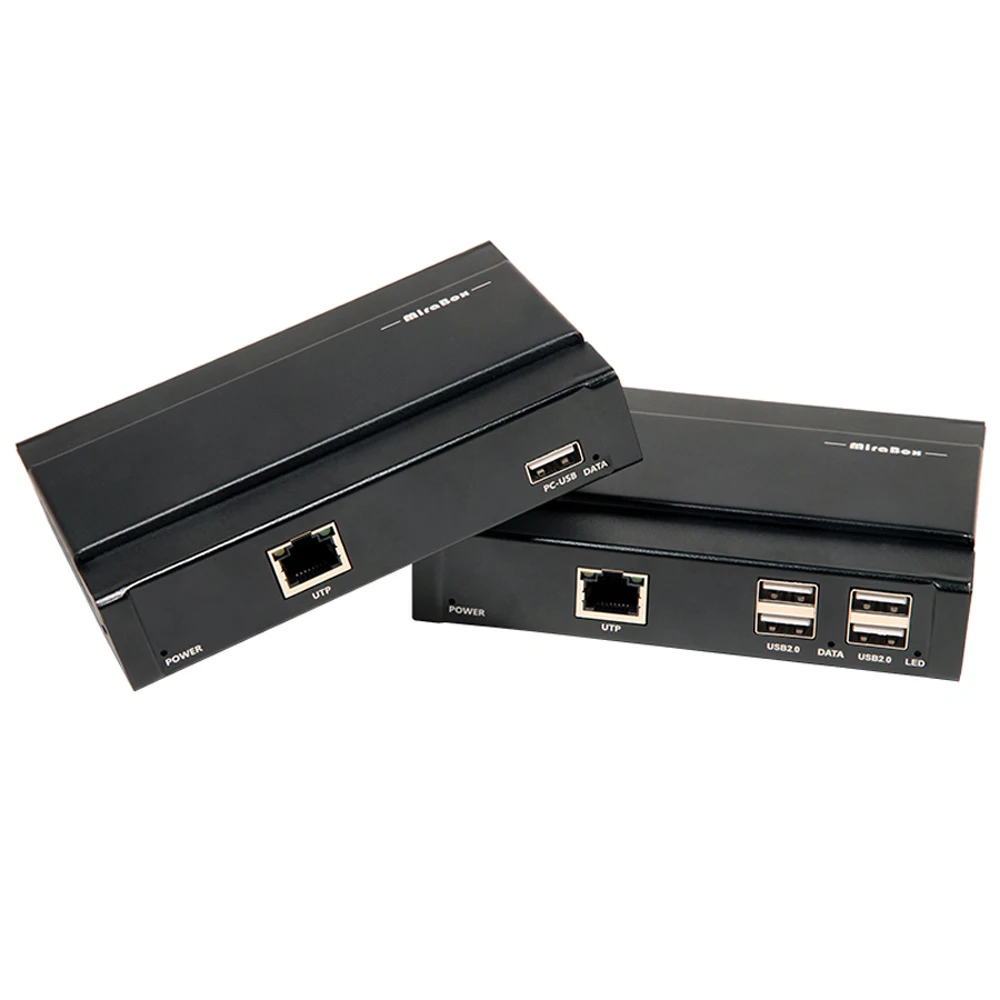 4K KVM-удлинитель 80m без задержки HDMI-удлинитель по UTP с USB2.0-концентратором для ПК