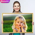 MomoArt алмазная мозаика по фото алмазная вышивка 5d полная бисером картины алмазные стразы рукоделие вышивка крестиком декор для дома
