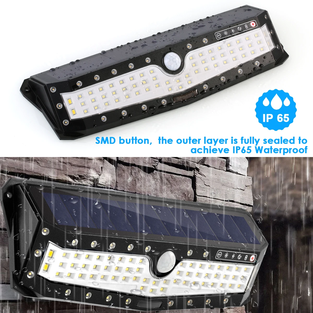 

79LED 4 Mode Solar PIR Motion Sensor Light IP65 Waterproof Solar Powered & USB Rechargeable Solar Lamp for Door Garage Outdoor