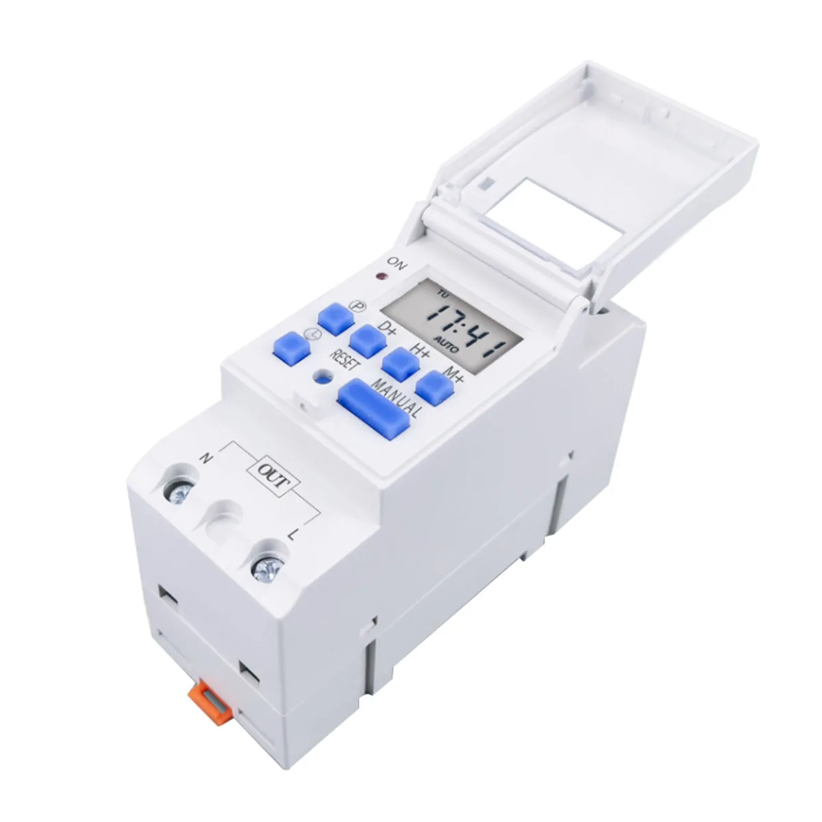 New type Din Rail 2 wire Weekly 7 Days Programmable Digital TIME SWITCH Relay Timer Control AC 220V 230V 12V 24V 48V 16A 30A |