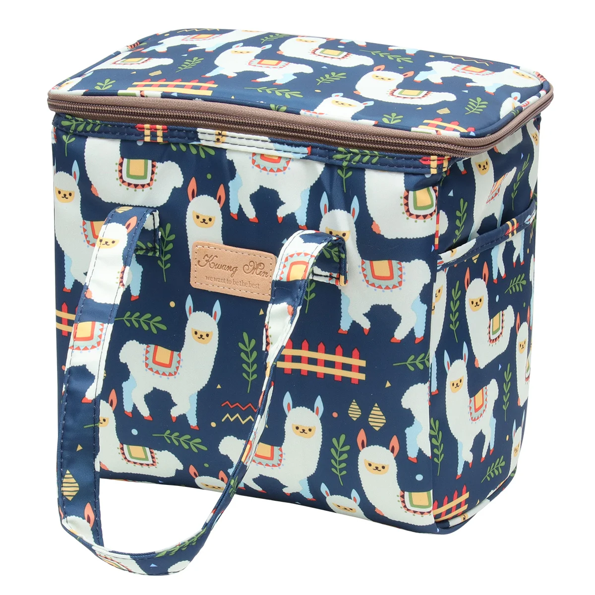 

1PC Portable Bento Bag Waterproof Insulation Bag Multipurpose Lunch Bag Tin Container (Alpaca)