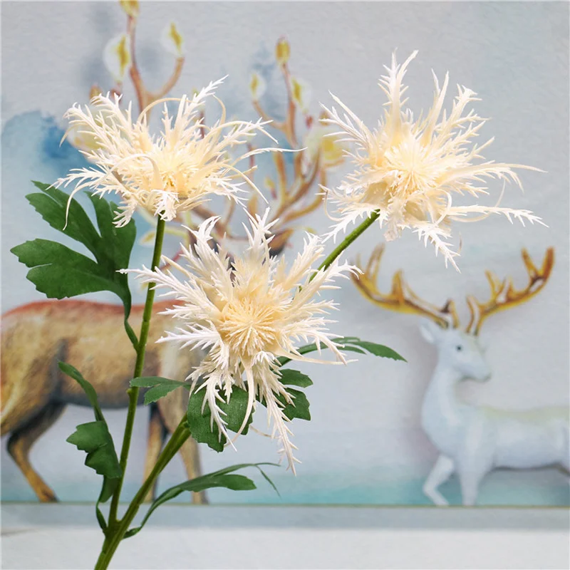 61 см 3 вилки тропический шип петрушка ветка большие искусственные суккуленты