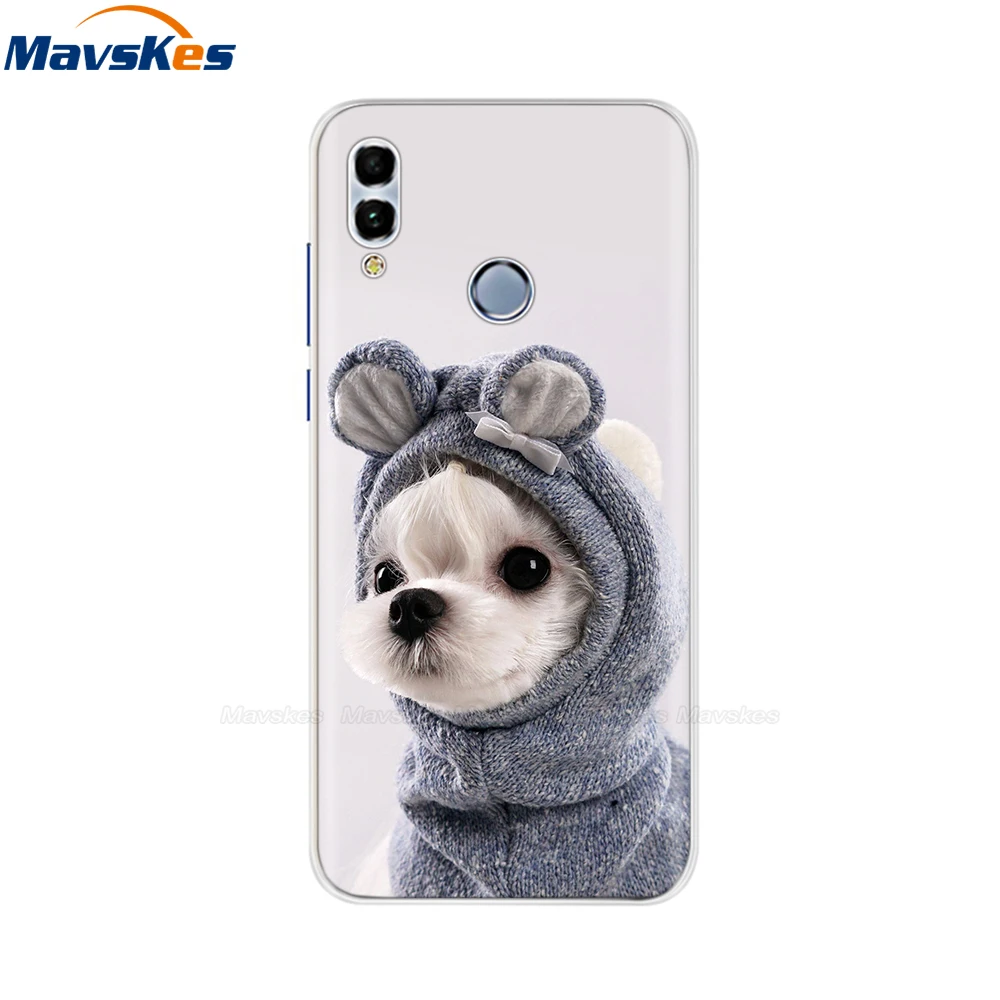 3 Huawei Honor 10 Lite чехол мягкий силиконовый милый ТПУ задняя крышка для Fundas huawei P Smart /Honor 10 удобный телефонный футляр сумки - Цвет: 3