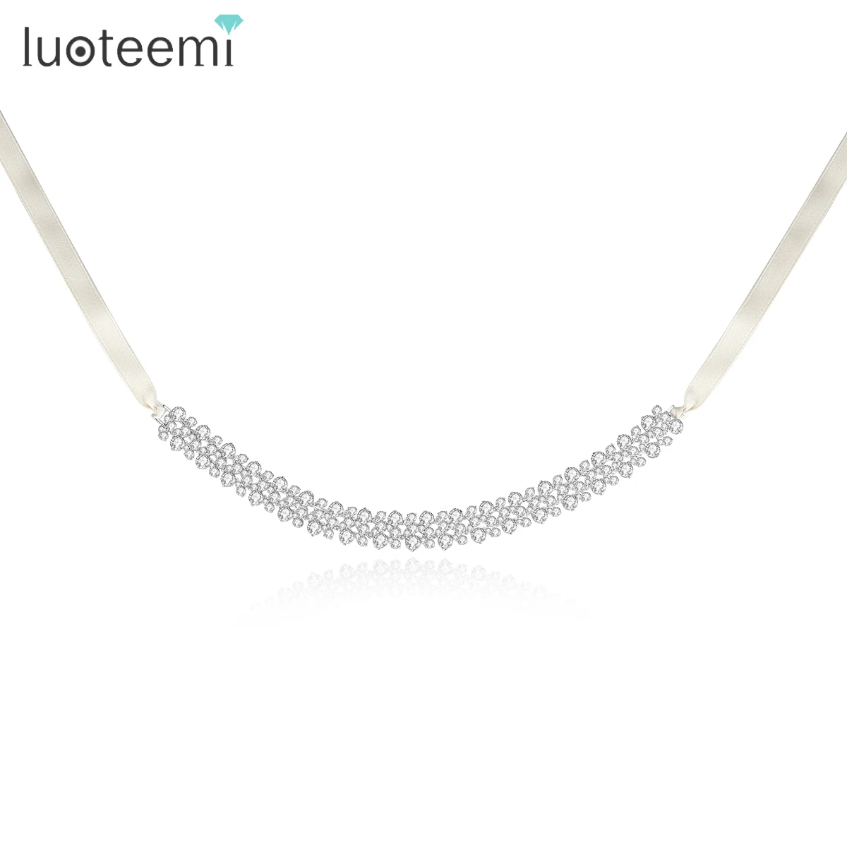 

LUOTEEMI Multiple Layer Cubic Crystal Choker for Women Aesthetic Wedding Bridal Gorgeous Jewelry for Female Envio Gratis