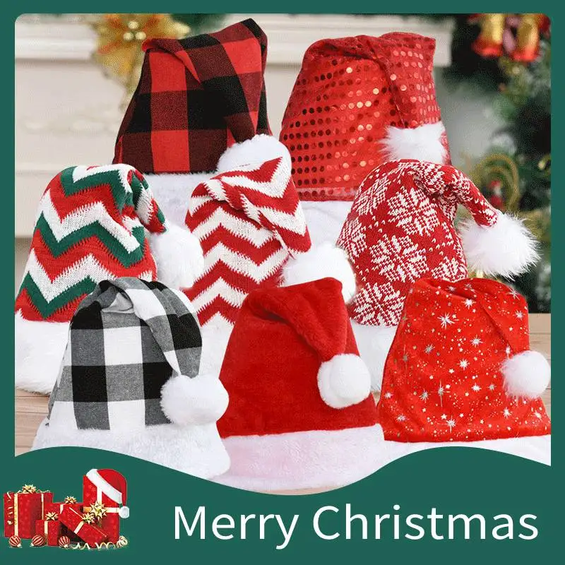 

CANZE 2021 New Christmas Hats Christmas Decorations Children's Christmas Gift Hats