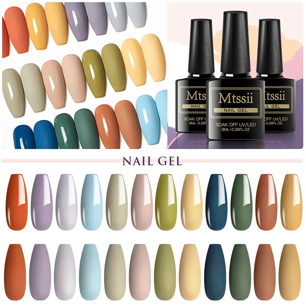 

Mtssii 8 мл Гель-лак матовый эффект Полупостоянный гель UV Vernis светодиодный Гель-лак отмачиваемый маникюрный Гель-лак для нейл-арта