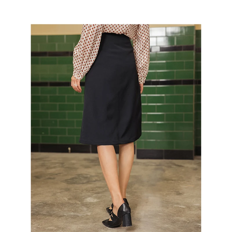 INMAN/весенне-осенняя литературная модная универсальная черная облегающая