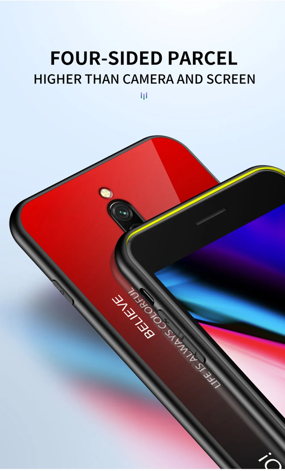 Для Xiao mi Red mi Note 5 6 Pro 6A 7 Чехол из закаленного стекла с градиентом для Xiaomi mi 8 A2 Lite A1 9 mi 8 mi 6 mi 9 Pocophone F1 чехол