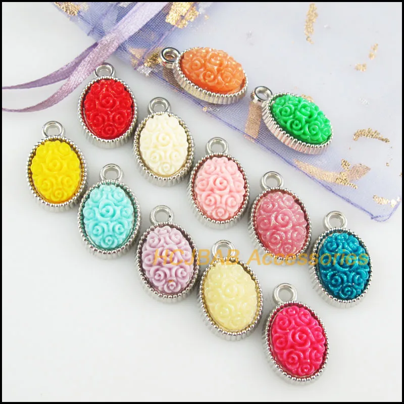 

20 новых овальных подвесок, Φ Подвески 13x20.5mm