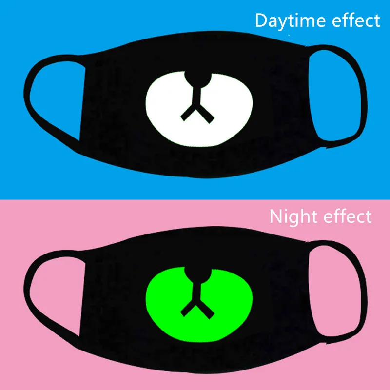 Светящаяся маска для вечерние НКИ на Хэллоуин Пылезащитная с узором вечеринки