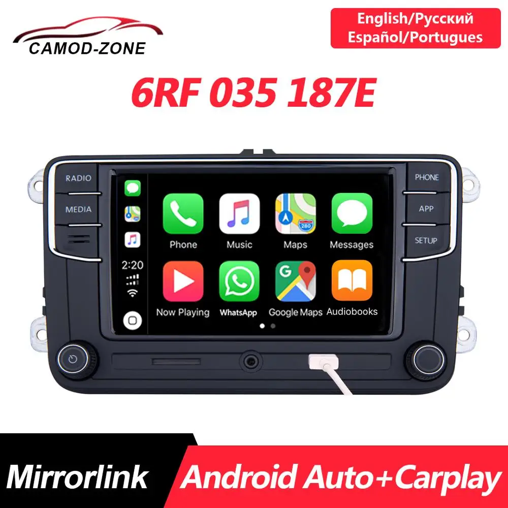 Android Auto NONAME RCD330 PLUS RCD330G Carplay R340G автомобиль MIB Radio 6RF 035 187E для VW Golf 5 6 Jetta MK6 CC Tiguan Passat