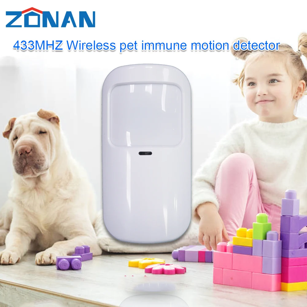 ZONAN P10 433 МГц беспроводной инфракрасный детектор для защиты от домашних животных