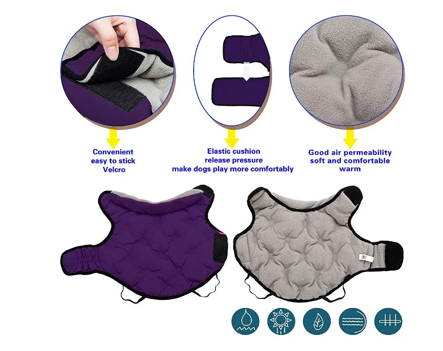 Одежда для собак зимняя куртка щенков пальто хлопковый пуховик дышащая одежда