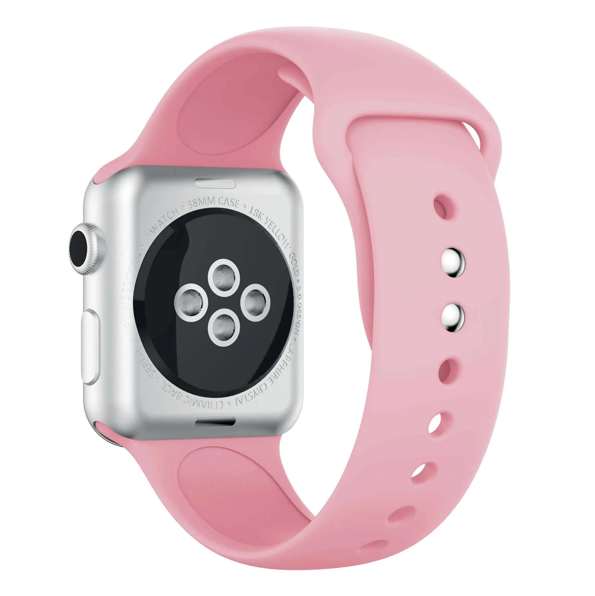 pink Мягкая силиконовая лента для Apple watch 5 4 3 2 1 ремешок 42 мм 38 мм сменный ремешок для браслета ремешок для часов 44 мм для iwatch 4 3 2 1 40 мм ремешок - Цвет ремешка: pink