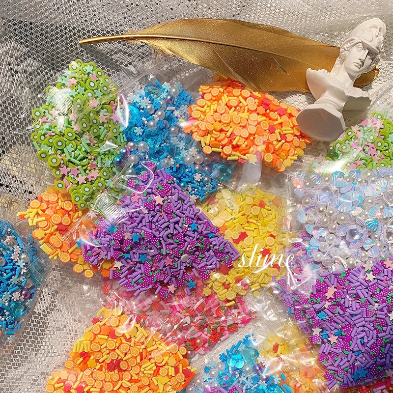 Boxi 15 г Полимерная глина Фрукты слизи добавки поставки амулеты лимонный банановый