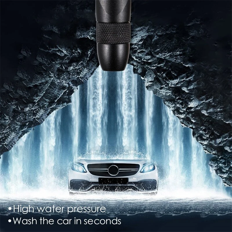 

Upgraded Adjustable Pressurized Cleaning Tool Hand Held Alloy High Pressure Powerful Car Washing Garden Lawn Watering YG