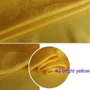 2 brilliant yellow 100 см* 114 см Китайская традиционная жаккардовая парча шелковая хлопковая ткань Шармез - Цвет: 2 brilliant yellow