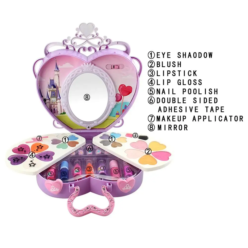 39 шт. набор косметики игрушки Наборы для макияжа светодиодсветильник