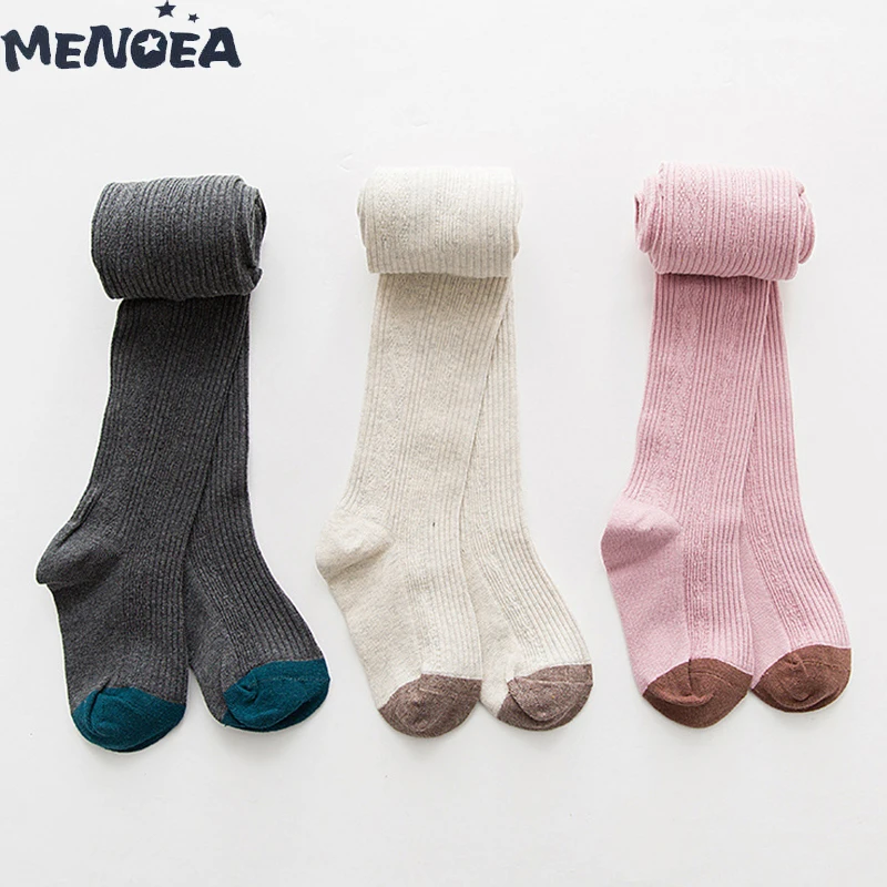 Menoea/Детские колготки весенние однотонные Детские костюмы осенние теплые для