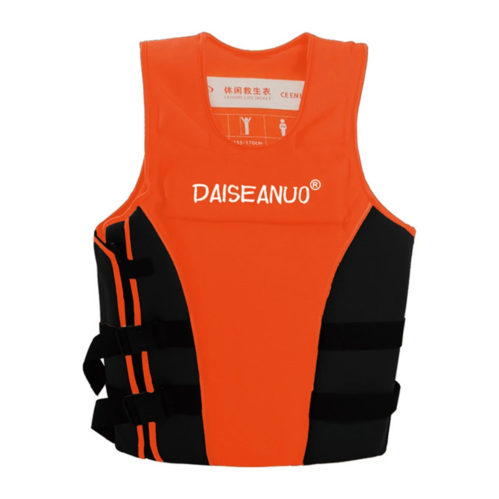 

New adult life jacket high quality neoprene buoyancy vest sea rescue swimming snorkeling fishing water sports safety life vest