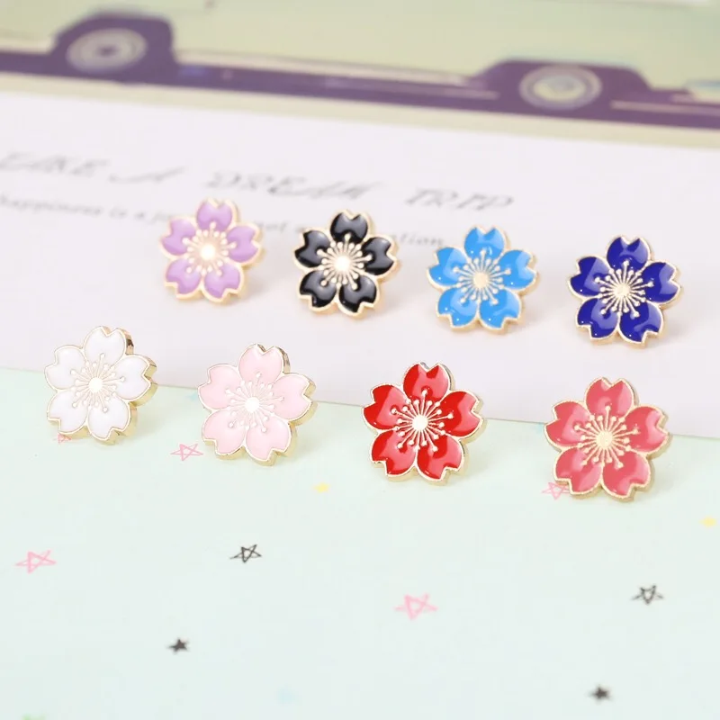 Милая японская брошь в японском стиле с цветком вишни симпатичный значок для