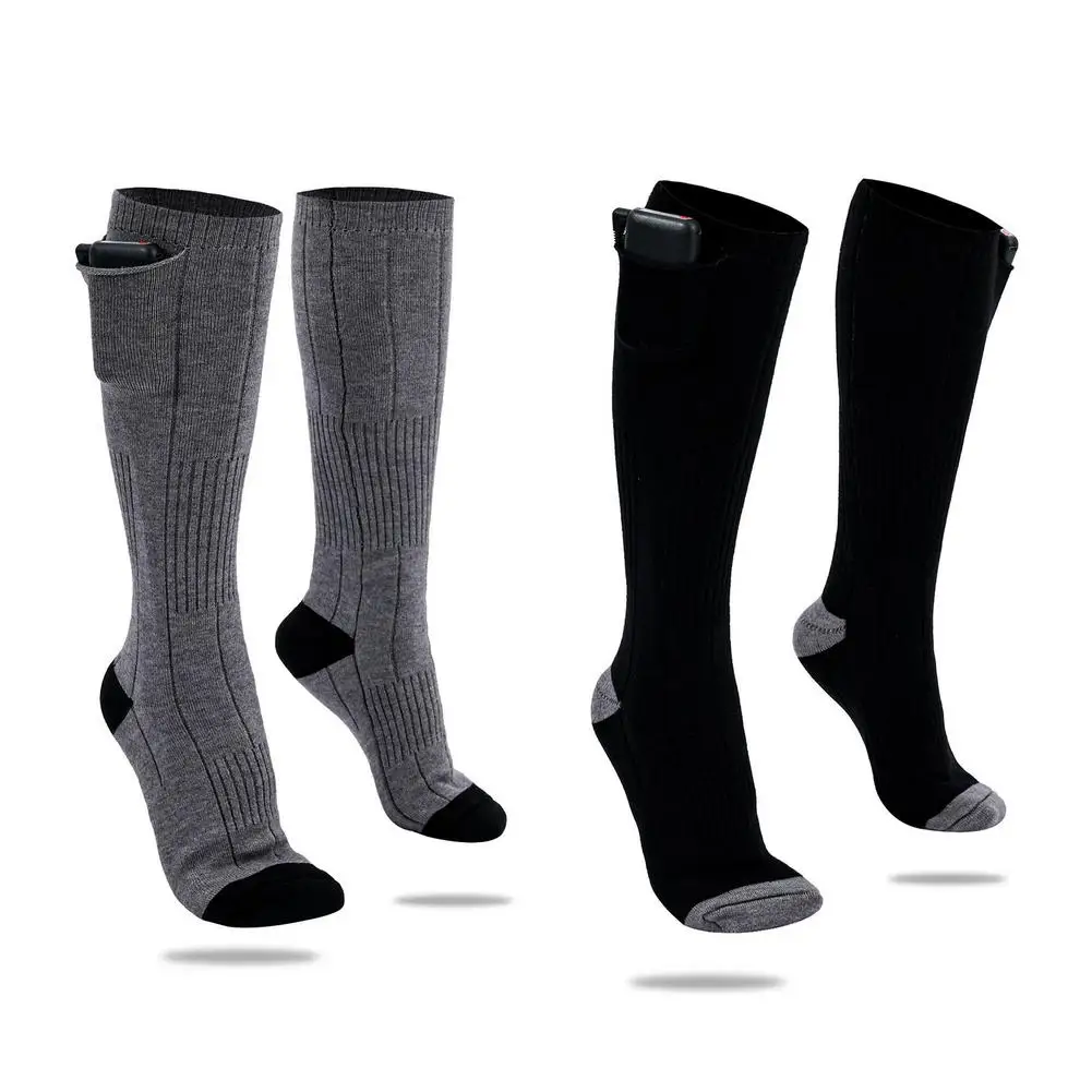 

2000mAh Heated Socks Unisex Battery Powered Comfortable Carbon Fiber Heating 3 Temperature Settings Smart Electric Socks