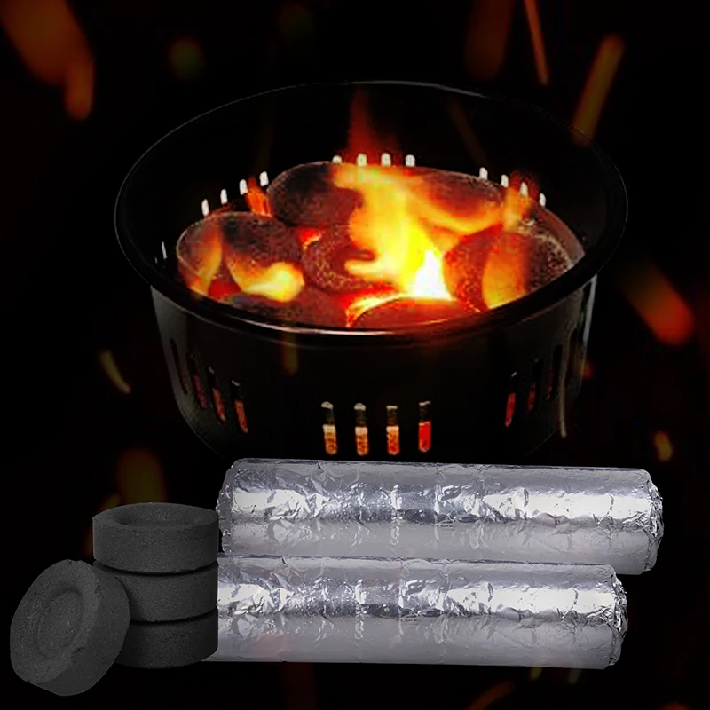 

Dia 33MM Natural Hookah Coals,Shisha Charcoals Incense,Quick Light,Long Lasting Burning,Smoking Accessories 100pcs Chicha