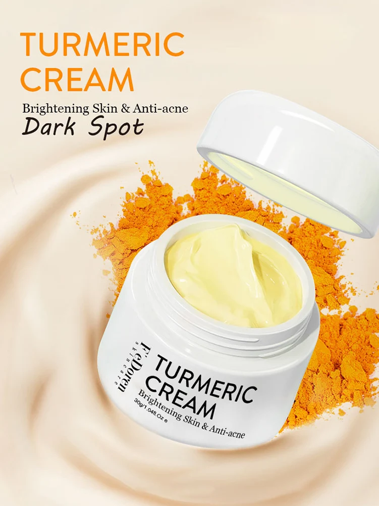 

Face Cream Turmeric Cream Shrink Pores Lighten Dark Spots Moisturize and Nourish Anti-Aging Cream for Hand Face
