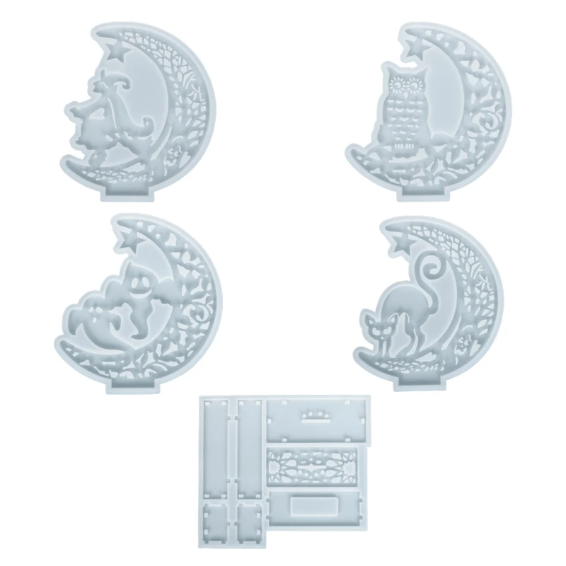 

Halloween Mold Made by Silicone Durable Strong Anti Deform 5 Styles to Choose Suitable for Halloween Diy Toys for Kids