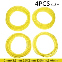 4sizes 2x3 52 5x53x53x6mm fuel gas line pipe hose petrol line for chainsaw blower trimmer weeder cropper 1 5m long