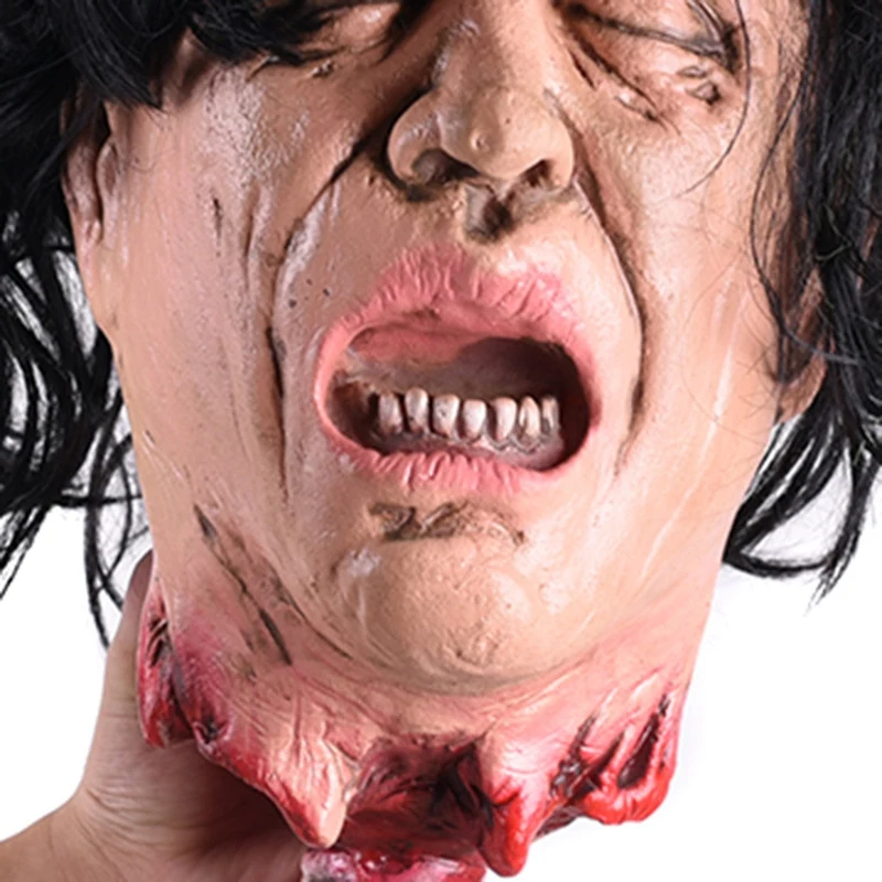 

Halloween Horror Pendant Party Supplies py Wry Face Halloween Haunters Simulation Ghost Heads Halloween Hanging Head