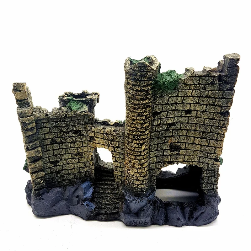 Украшение для аквариума замок украшение большие украшения изделия ручной работы