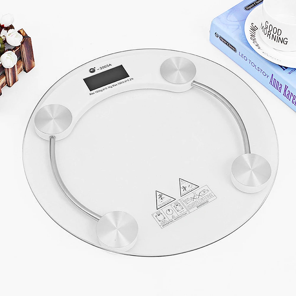 

Weight Scale Electronic Scale Health Scale High Accurate Energy Saving Environmental Friendly Round Glass Weight Scale Household