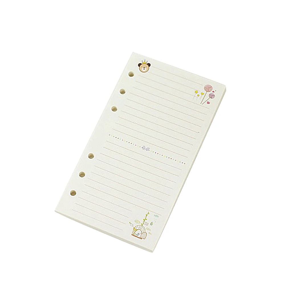 45 листов А5 А6 Ноутбук красочные свободные лист пополнения спираль переплет