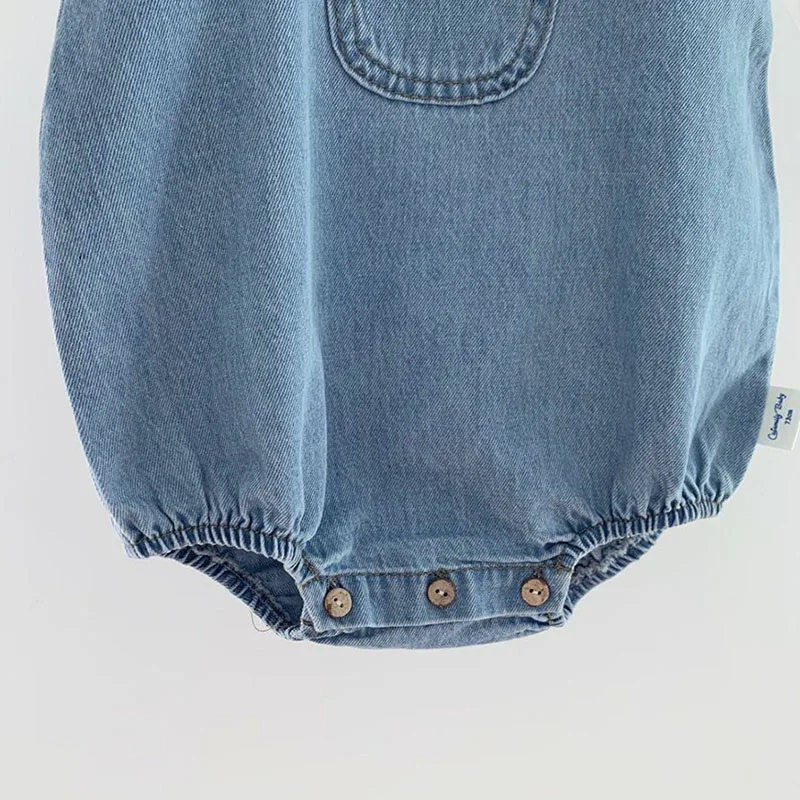 

Spring Kids Boy Girl Cowboy Braces Rompers Infant Baby Boy Girl Newborn Pure Color Rompers Clothes Baby Boy Girl Rompers