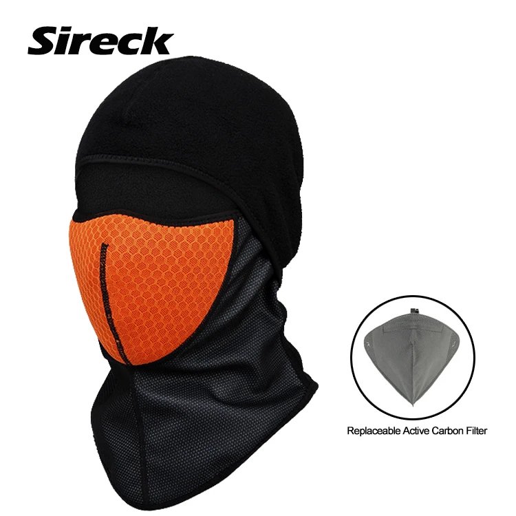Sireck, кепка для бега,, зимняя, флисовая, тепловая, дышащая, водонепроницаемая, для шоссейного велосипеда, велосипеда, мотоцикла, бега, велоспорта, шапка для мужчин, Gorra - Цвет: LF7156B Orange