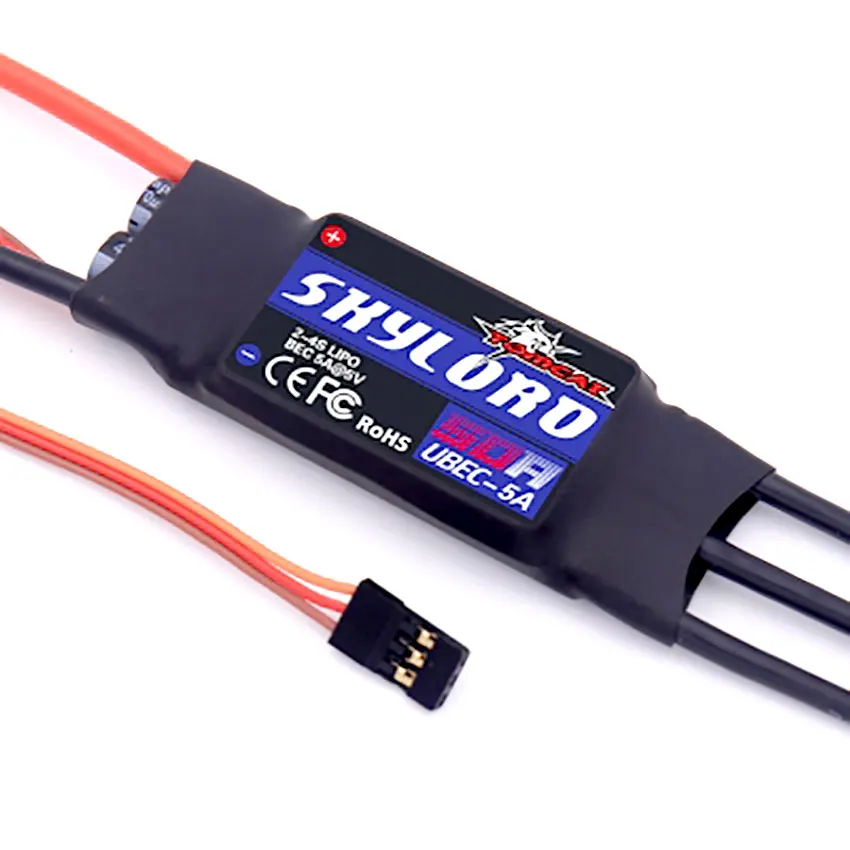 Dynam Skylord ESC 50A переключатель UBEC 5В 5A для радиоуправляемых моделей вертолетов|Детали