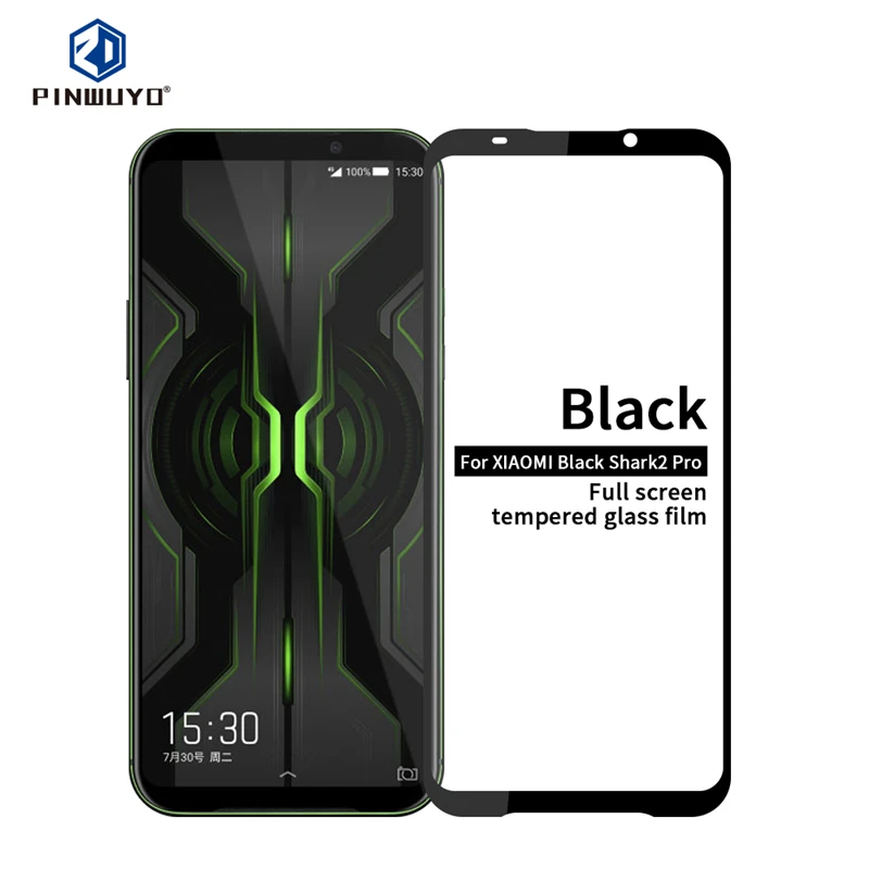Новинка для Xiaomi Black Shark 2 Pro черное полноцветное защитное закаленное стекло