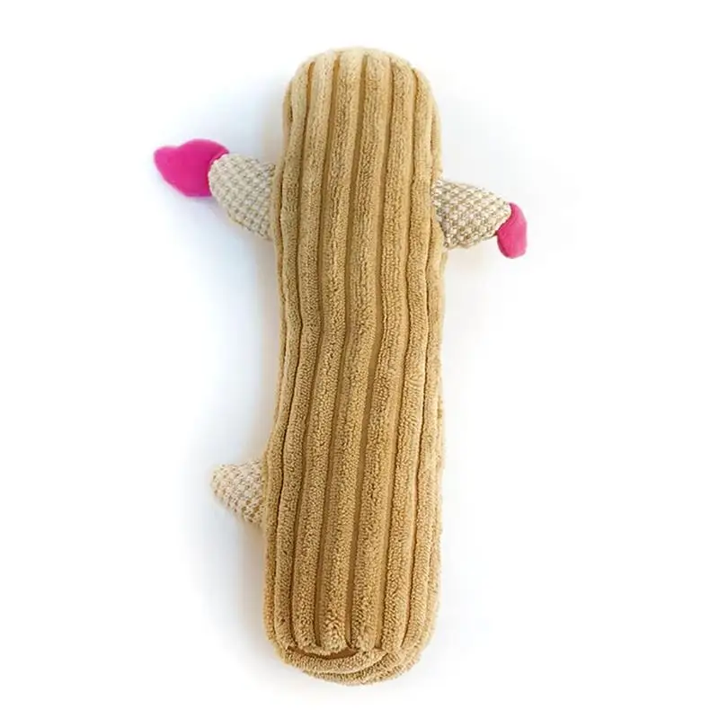 

1pc Plush Dog Toy Bite Resistant Novelty Pet Squeaky Toy Dog Teething Toy Puppy Kitten Chewing Toys Cat Favors Pet Supplies Hot