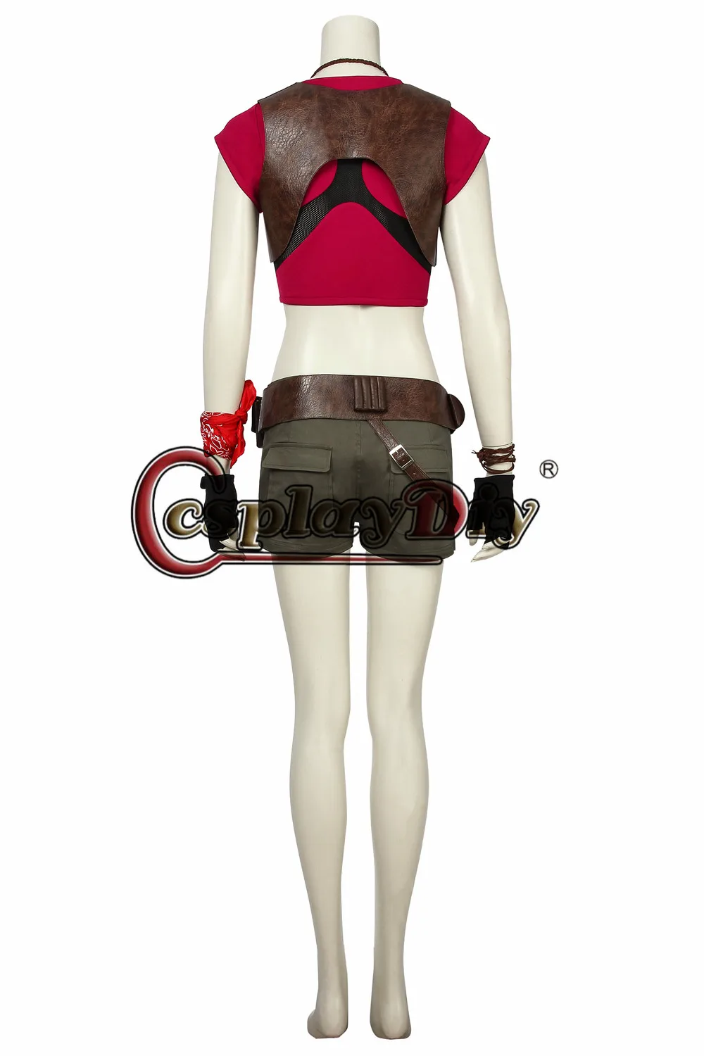 Cosplaydiy Jumanji Welcome To The Jungle Cosplay Ruby Roundhouse Costume Suit Uniform Outfit Shorts Belt Harness Custom Made