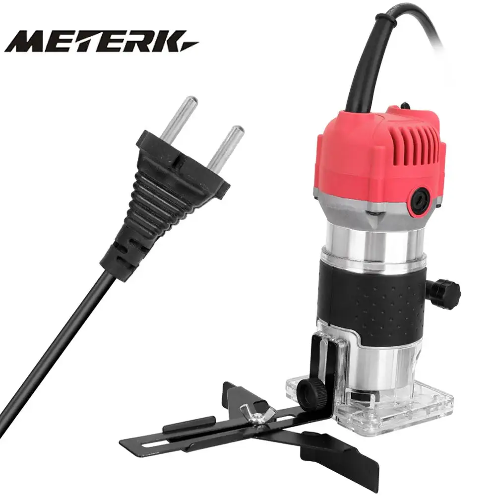 

Woodworking Electric Trimmer Machine Engraving Electromechanical Wood Milling Slotting Trimming Machine Copper Motor Wood Router