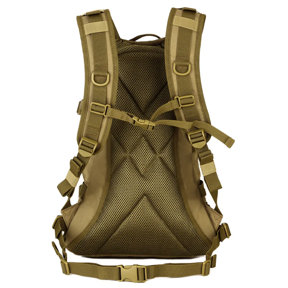 Нейлоновый рюкзак для мужчин вместительная военная сумка ноутбука 25 л с системой