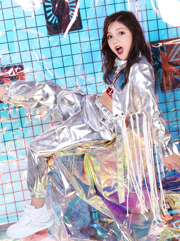 Танцевальный костюм для мальчиков и девочек танцевальный в стиле хип-хоп с