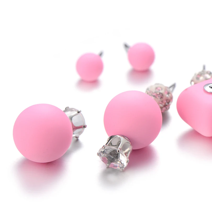 Модные матовые милый грибок Круглые DIY ювелирные изделия в стиле панк кристалл