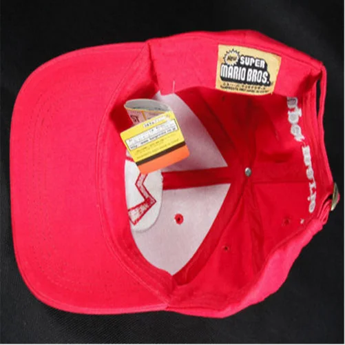 

New Fashion Casual Letter Embroidery Cap Adult Kids Costume Hat Anime Cosplay Red Mario Cap