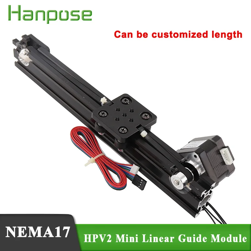 Линейный привод Openbuilds HPV2 Mini V эффективный дорожный модуль с шаговым двигателем