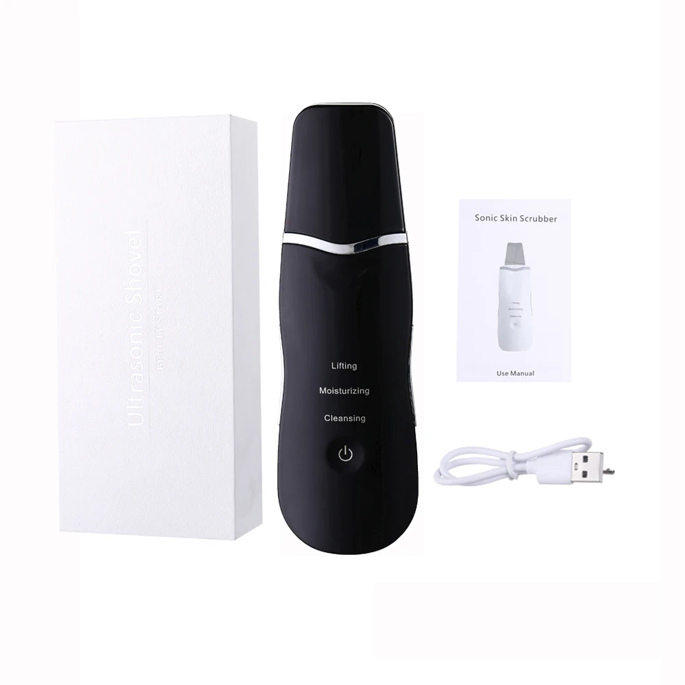 

Ultrasonic Skin Scrubber Black Dots Remove Facial Deep Clean Face Cleaning Peeling Blackhead Remov Skin Care Beauty Instrument