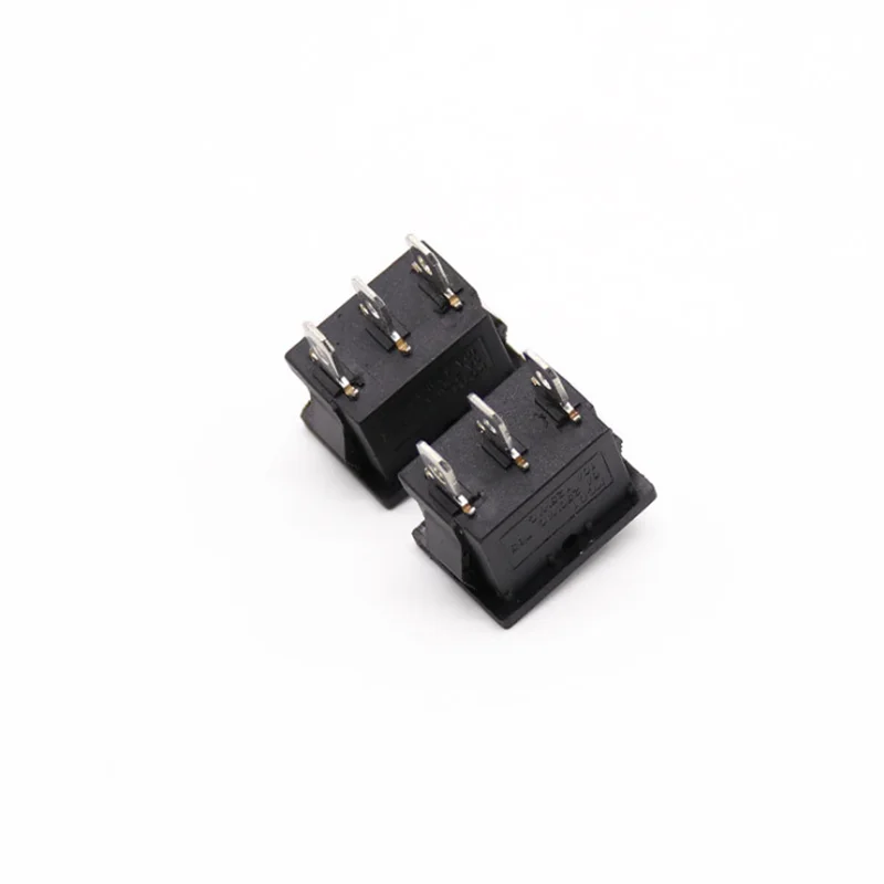1 шт. KCD1 Мини Черный 3 Pin/6 pin ВКЛ/ВЫКЛ/вкл кулисный переключатель AC 6A/250V10A/125 В